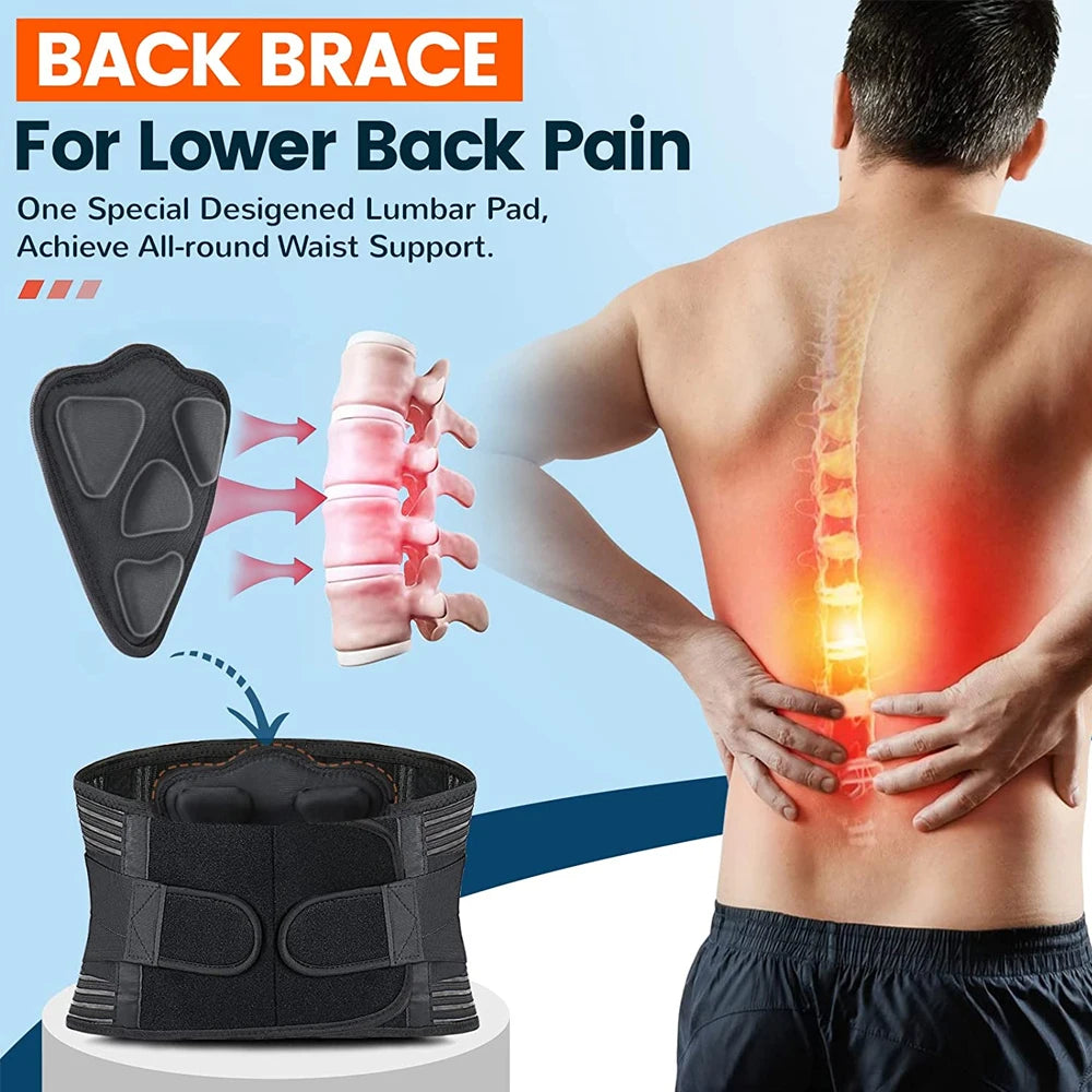 Ultimate Anti-Skid Lumbar Support Belt for Instant Back Pain Relief - Ideal for Herniated Discs and Sciatica